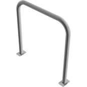 Hoop of steel tube |  60 x 2,5 mm | without cross bar | to be fixed by plugs | total width: 1000 mm | total height: 1000 mm | hot-dip galvanized